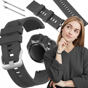 Příslušenství k chytrým hodinkám Řemínek pro Huawei Watch GT 3 Pro Sport 46mm chytré hodinky šedý řemínek 22mm