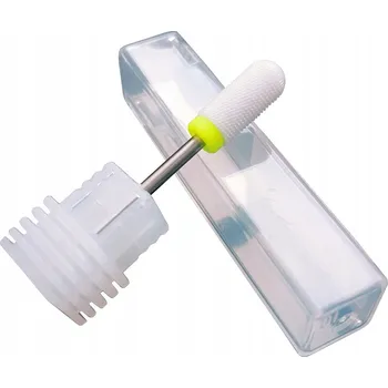 Fréza na nehty pro hybridní a gel nehty KERAMICKÝ VÁLEC 11 XF žlutý, jemná zrnitost