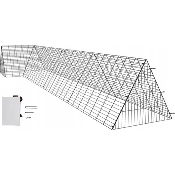 VEVOR Kuřecí tunel s kovovým rámem černý