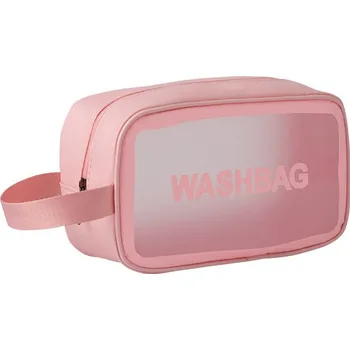 Kosmetická taška Vodotěsná kosmetická taštička z PU, přenosná černá 22*12*6 cm