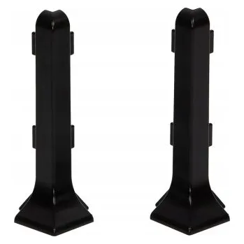 Podlahová lišta Vnější roh Cezar hliníkový 12 x 59, délka 2 cm, černý