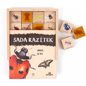 Dětské razítko Lesní svět Dětská razítka 16 kusů - Hmyz