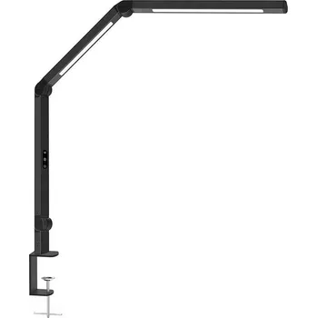 Lampička FK technics LED stolní pracovní lampa 12W, 1000Lm, 3000-6500 K, Ra >92, stmívatelná, černá, šroub