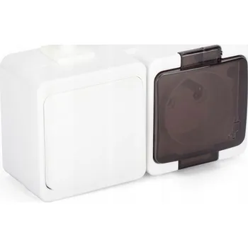 Elektrická zásuvka Hermetická Elektrická Zásuvka Montis bílá