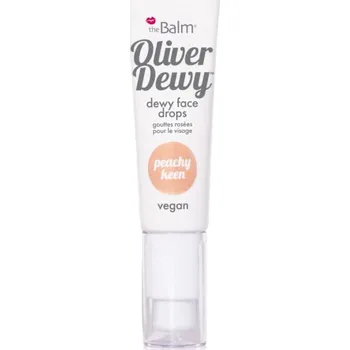 Rozjasňovač theBalm Oliver Dewy Face Drops tekutý rozjasňovač odstín Peachy Keen 28 ml
