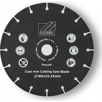 Řezný kotouč Diamantový kotouč segmentový pro řezání 180x3,0x22,23 GR. D851
