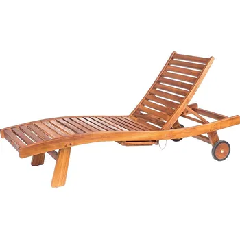 Zahradní lehátko DEOKORK Teakové lehátko VALENTINO