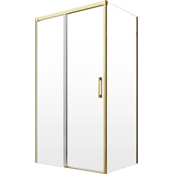 Radaway Idea Gold KDJ Sprchový kout 100x100 cm levý, zlatý