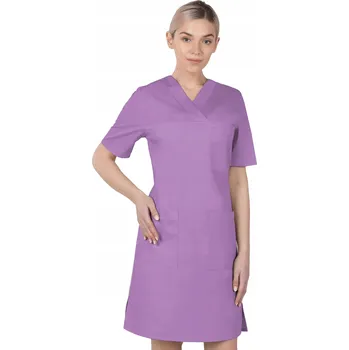 Dámské šaty 40 ŠATY ZDRAVOTNICKÉ KOSMETICKÉ NA ZAVAZOVÁNÍ KAPSY HALENA 76