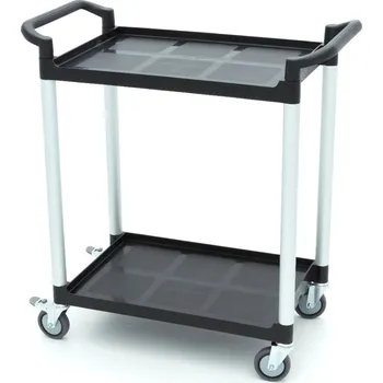 Úklidový vozík Servírovací vozík - 2 plastové police - 86,5 x 42,5 cm | Maxima, 09507003