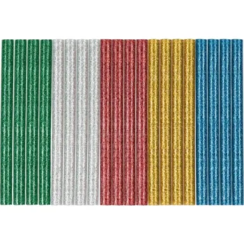 Vrták 20 třpytivých náplní 7mm do tavné pistole