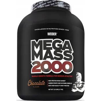 Protein Weider Mega Mass 2000, Čokoláda - 2700g