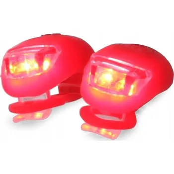 Cyklosvítilna SILIKONOVÉ SVĚTLO NA KOLO LED 2KS ČERVENÉ