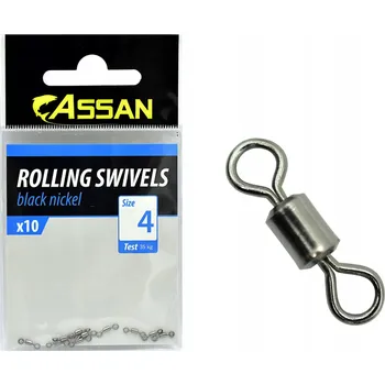 OBRATLÍKY válečkové ASSAN OBRATLÍK 10 Ks vel. 4 / nosnost 35 kg