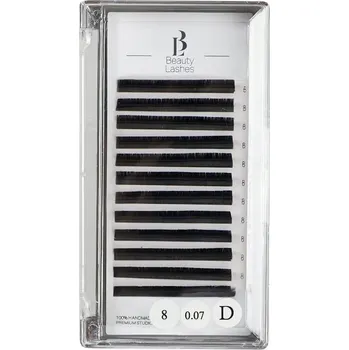 Umělé řasy Řasy na prodlužování Beauty Lashes Mink Matt Mix 0,07 D