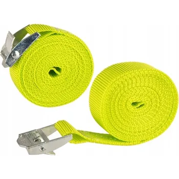 Síť na náklad Upínací popruh s kovovou sponou TXR 25mm fluo žlutý