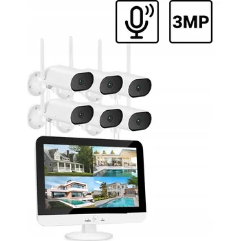 IP kamera SADA OTOČNÝCH WIFI KAMER S LCD DISPLEJEM 3mpx IR