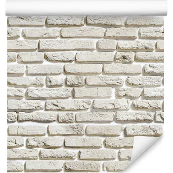 Fototapeta Omyvatelná tapeta do ložnice Bílá cihla Stará zeď