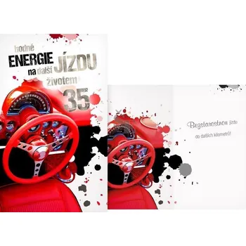 Blahopřání srdečné 35. M11-500 T s textem