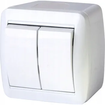 vypínač Dvojitý vypínač Klasik E.Next bílý s035052