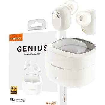 Sluchátka BEZDRÁTOVÁ BLUETOOTH 5.3 SLUCHÁTKA DO UŠÍ + POWERBANKA A KABEL TWS RECCI