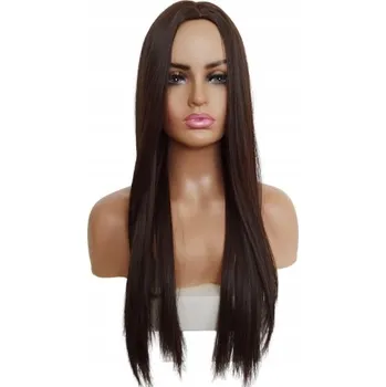 Paruka Paruka tmavě hnědá Ombre + čepice