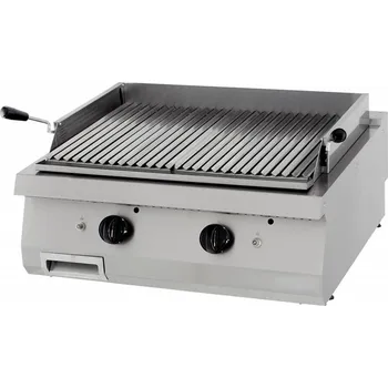 Kuchyňský gril Gril na lávový kámen - plynový - dvojitá jednotka - hloubka 70 cm | Maxima, 09398000