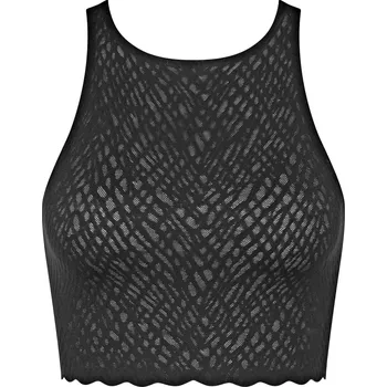 Dámský top ZERO Feel Bliss Crop Top - BLACK - černý 0004 - SLOGGI BLACK S