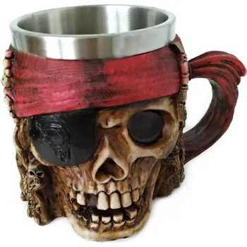 Sklenice Korbel pivo Pirát / Nerez 0,4l