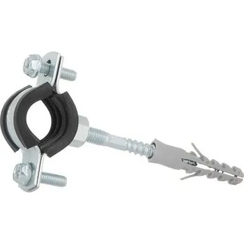 Objímka na trubky 3/4" 26-30mm, s gumovou vložkou, dva šrouby GEKO