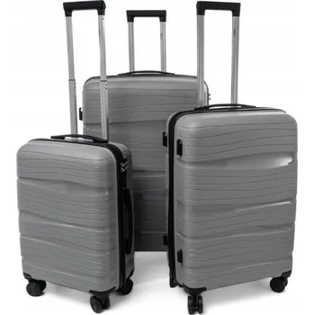 Sada 3 kufrů KEMER RGL PP3 Šedá