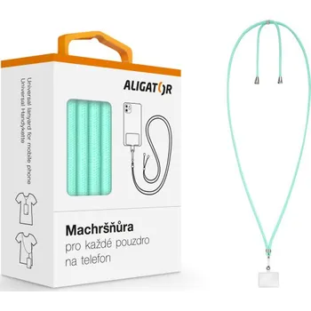 Univerzální šňůrka na mobil (Machršňůra) Aligator pod kryt zelená
