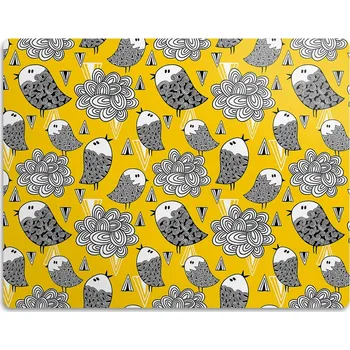 Miska pro psa Podložka pod misku Bluedecor žlutá 0 l