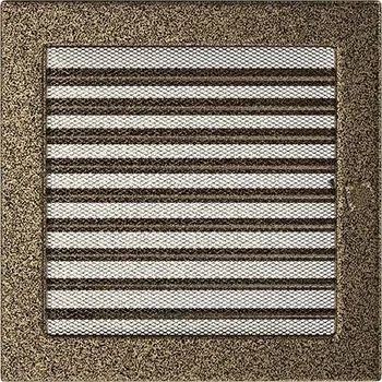 Větrací mřížka Mřížka výdechová lakovaná Kratki černá