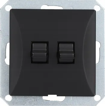 vypínač Časový žaluziový spínač, Klasický, Podomítkový Timex-Elektro černý 08-9119