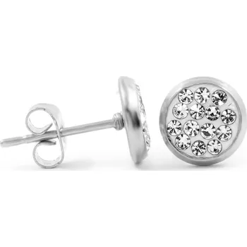 Náušnice BRUNOshop.cz Náušnice s kamínky BÍLÉ