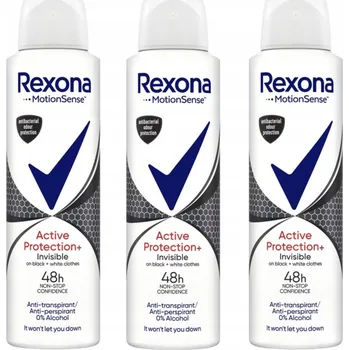 Kosmetická sada Rexona Active Invisible Antiperspirant 3 x 150 ml