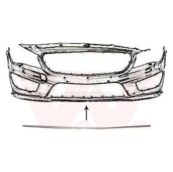 Nárazník Ozdobná / ochranná lišta, nárazník VAN WEZEL 2937585