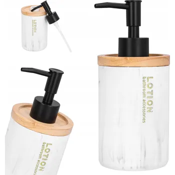 Dávkovač mýdla Ruční dávkovač mýdla stojací Cadro 500 ml bílý, hnědý