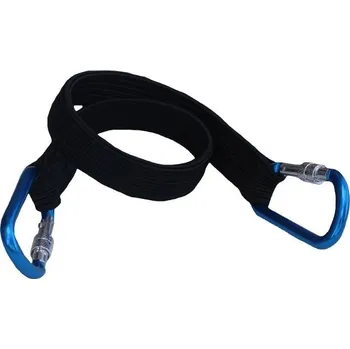 Lany Vázací-technika.cz Gumicuk plochý 25 mm s karabinami, 2 m