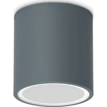 Bodové svítidlo TECHO PL1 D09 stropní svítidlo, oválné, GU10 max 1 x 20W, IP54, antracitové