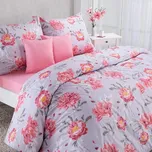 Ložní rodinná souprava z mikrovlákna CHRISTINNE s prostěradly a povlaky na polštářky sada 4 dílů na jednolůžko 216055010