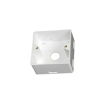 Elektroinstalační krabice Krabice pro zásuvku na omítku, 80x80x40, bílá