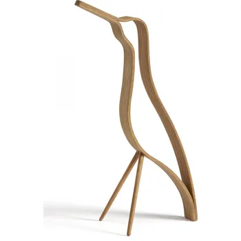 Váza Dekorace pták Woody 18cm, dub - COOEE