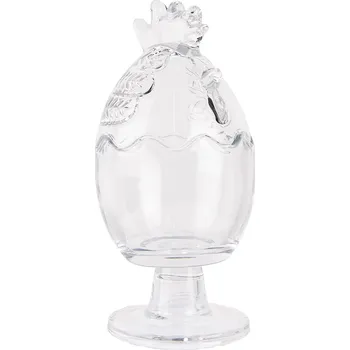 Clayre & Eef - Skleněná dózička CHICKEN 6GL4989