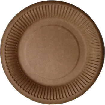 Jednorázové nádobí Jednorázový talíř Biopack Kraft EPTK23 papírový hnědý, 100 kusů