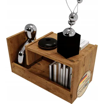 Konferenční stolek Perfektciecie Obdélníkový květináč 60 x 33 x 34 cm dub lancelot