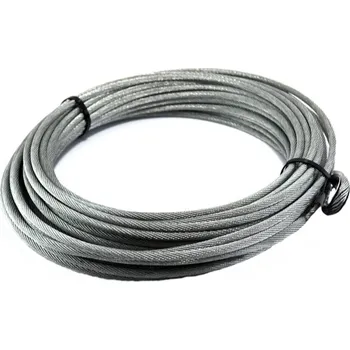 Lany Vázací-technika.cz Ocelové lano do navijáku HERKULES s očnicí, 5 mm 30 m