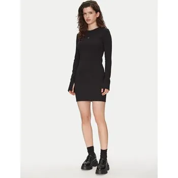 Dámské šaty Calvin Klein Jeans Každodenní šaty J20J225112 Černá Slim Fit M