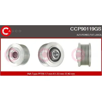 Řemenice, generátor CASCO CCP90119GS